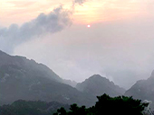the Sunrise and Sea of Clouds of Yellow Mountain