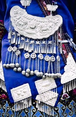 silver accessories of Miao women