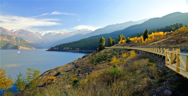 Heavenly Lake in China's Xinjiang Heavenly Lake in China's Xinjiang