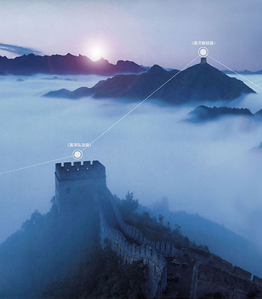 How were the messages sent along the wall?The Great Wall of China