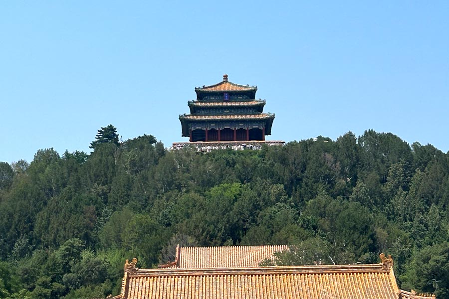 Peonies Garden in Beijing Jingshan Park